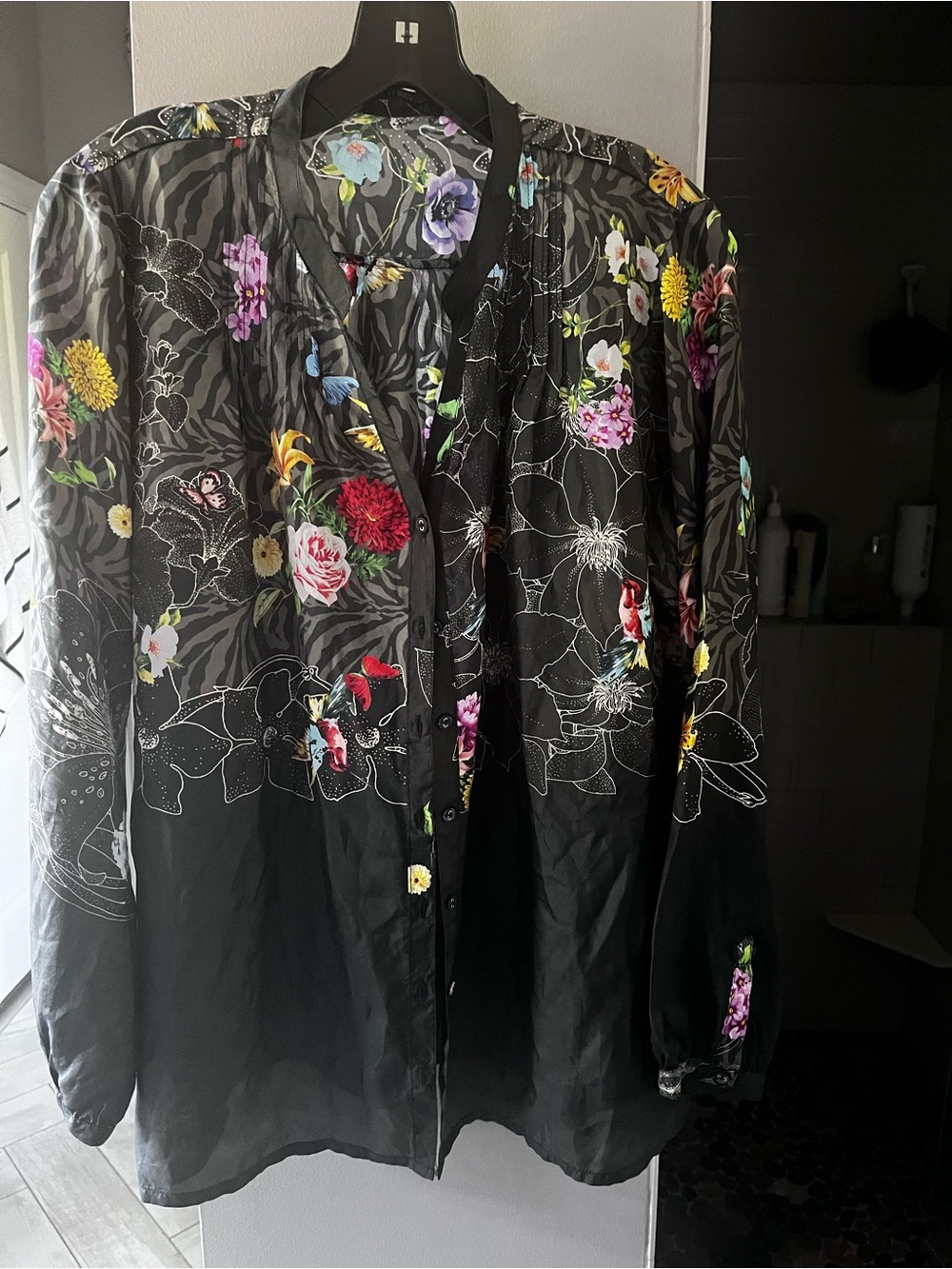 Johnny Was silk blouse